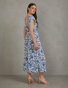 Vestido Marcela Azul Print