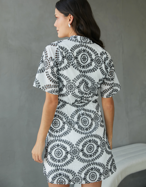 Vestido Alondra Negro Print