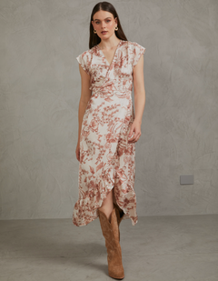 Vestido Eva Camel Print