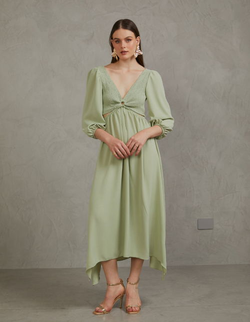 Vestido Silvia Verde Olivo