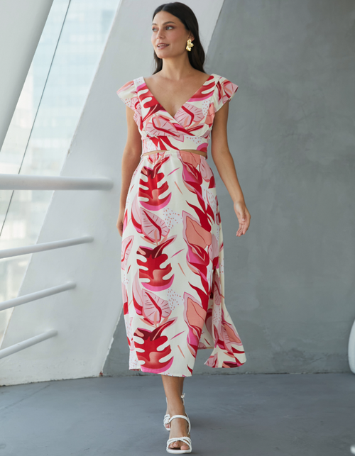 Vestido Fatima Fucsia Print
