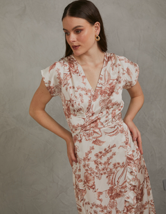 Vestido Eva Camel Print