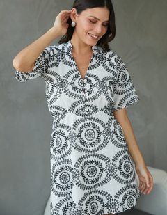 Vestido Alondra Negro Print