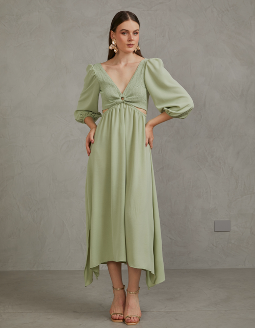 Vestido Silvia Verde Olivo