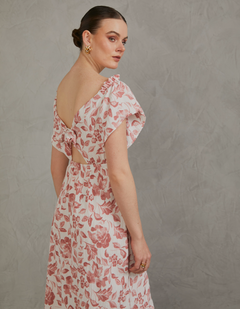 Vestido Marcela Rosa Print