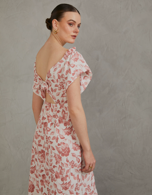 Vestido Marcela Rosa Print