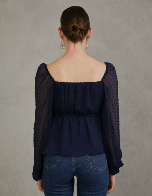 Blusa Videl Azul Noche