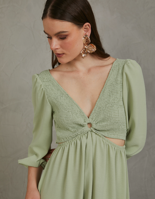 Vestido Silvia Verde Olivo