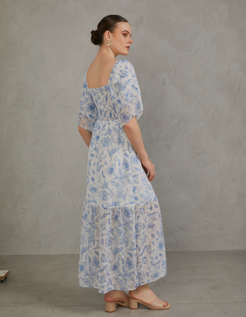 Vestido Aixa Azul Print