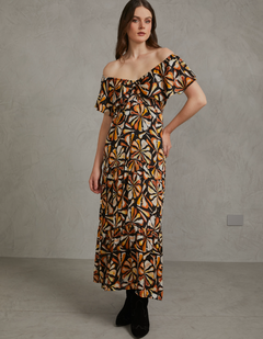 Vestido Paris Negro Print