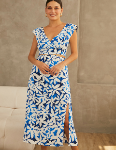 Vestido Fatima Azul Print