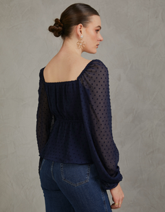 Blusa Videl Azul Noche