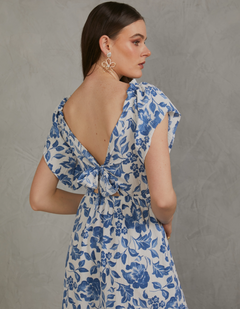 Vestido Marcela Azul Print