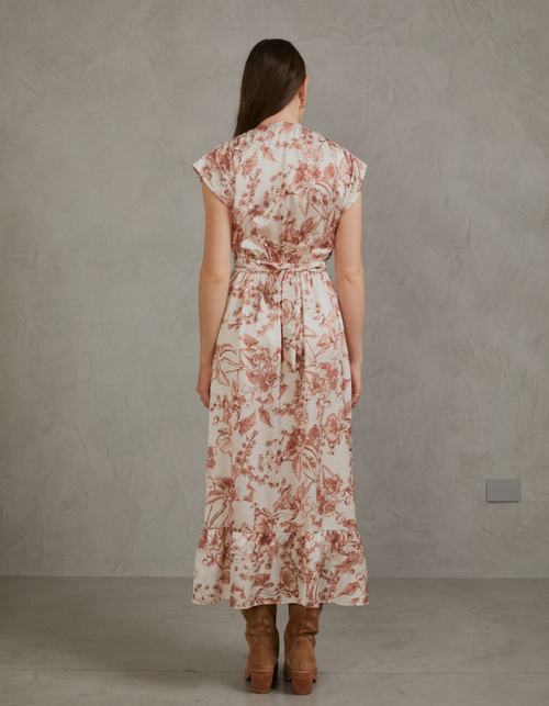 Vestido Eva Camel Print