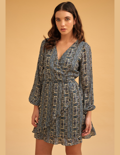 Vestido Esfera Azul Print