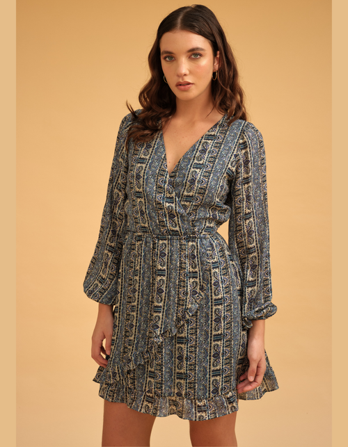 Vestido Esfera Azul Print