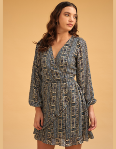 Vestido Esfera Azul Print