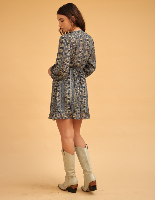 Vestido Esfera Azul Print