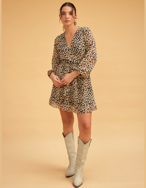 Vestido Esfera Ocre Print