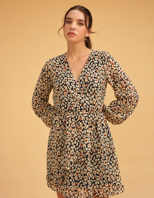 Vestido Esfera Ocre Print
