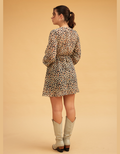 Vestido Esfera Ocre Print