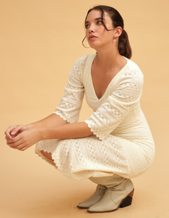 Vestido Gabi Blanco Tejido