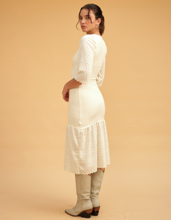 Vestido Gabi Blanco Tejido