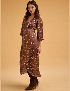 Vestido Isabella Marron Print