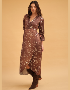 Vestido Isabella Marron Print