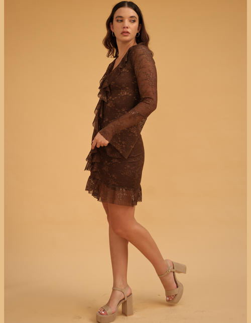 Vestido Loreta Marrón