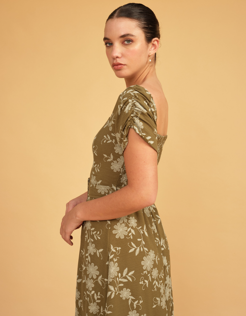Vestido Mallorca Verde Print