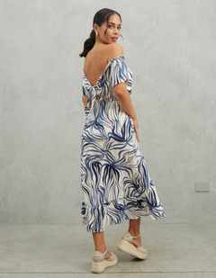 Vestido Marcela Azul Print