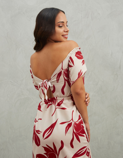 Vestido Marcela Rojo Print