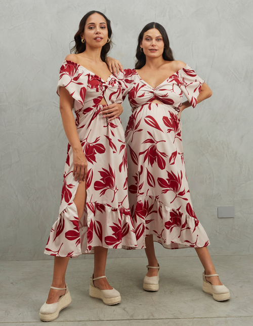 Vestido Marcela Rojo Print