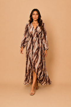 Vestido Isabella Marrón Print