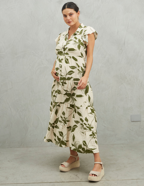Vestido Belgica Verde Print