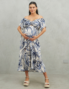 Vestido Marcela Azul Print