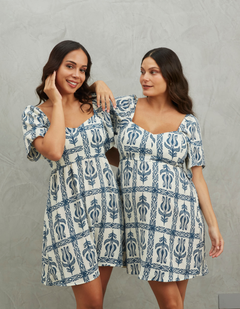 Vestido Lisi Azul Print