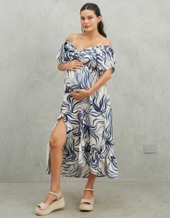 Vestido Marcela Azul Print