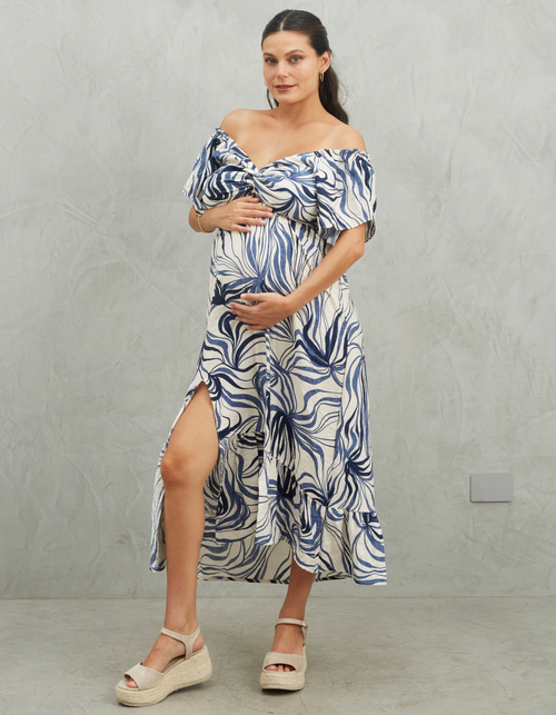 Vestido Marcela Azul Print