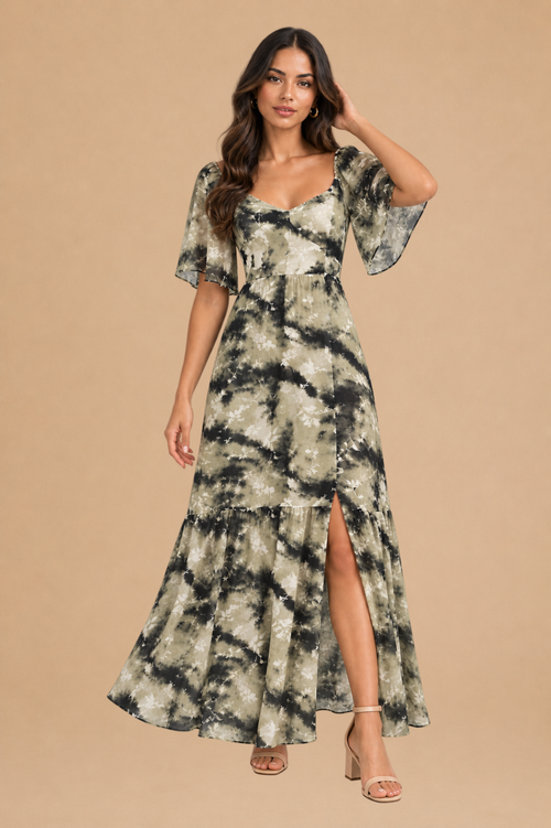 Vestido Aixa Verde Print