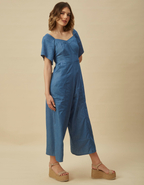 Enterizo Elsa Celeste Denim