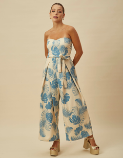 Enterizo Fonseca Celeste Print