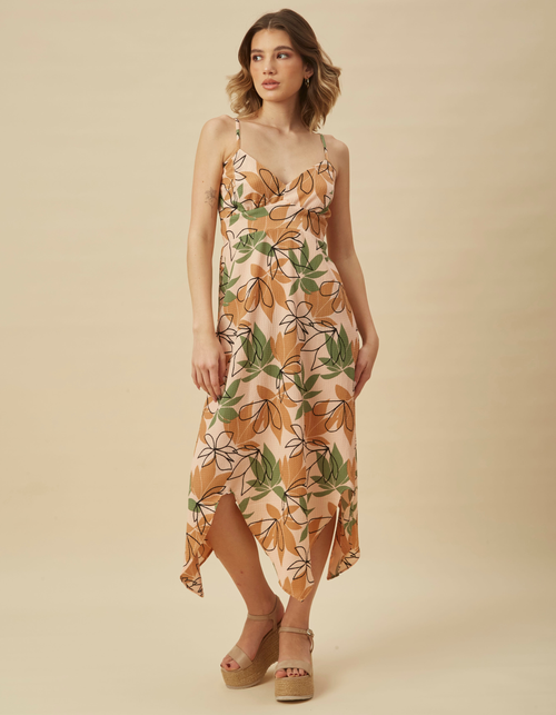 Vestido Jessica Rosa Print