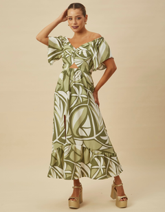 Vestido Marcela Verde Print