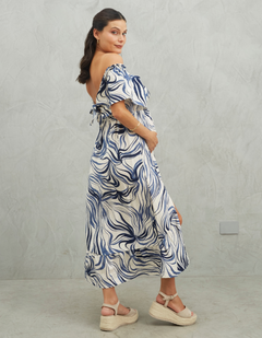 Vestido Marcela Azul Print