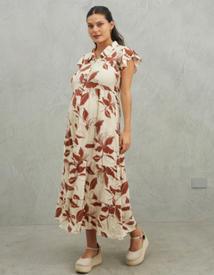 Vestido Belgica Marrón Print