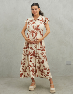 Vestido Belgica Marrón Print