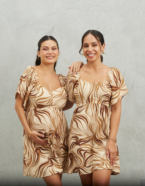 Vestido Lisi Marrón Print