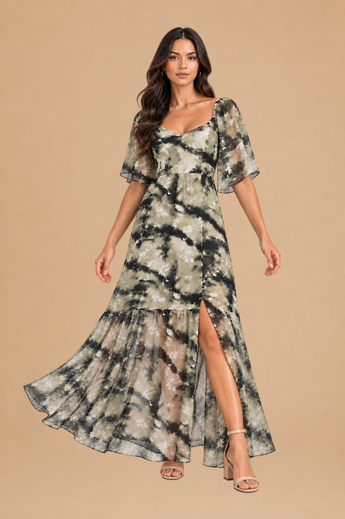Vestido Aixa Verde Print